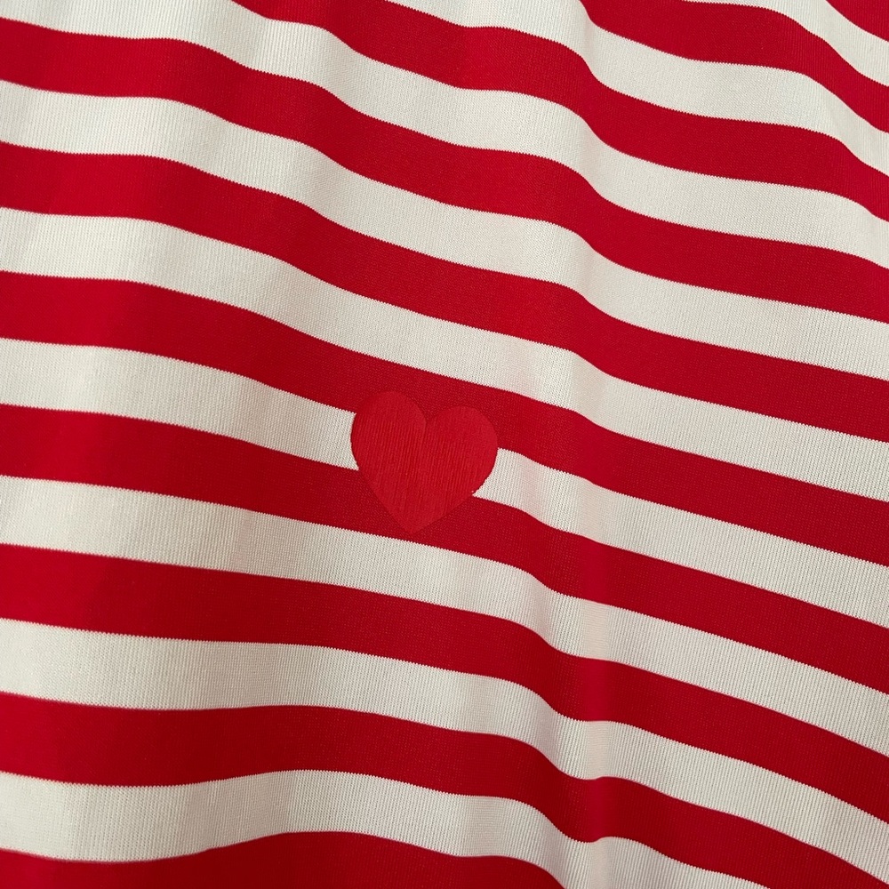 SHEIN Red and White Striped Maternity Tee - Picture 4 of 9